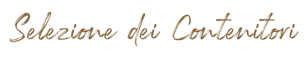 Selezione dei contenitori Selezione dei contenitori